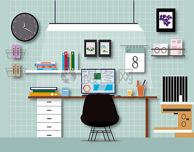 辦公用品圖標(biāo) 現(xiàn)代辦公場(chǎng)景中的視覺(jué)語(yǔ)言